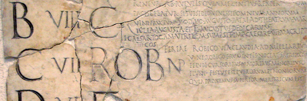 Detail from the Fasti Antiates, Palazzo Massimo alle Terme, Rome
